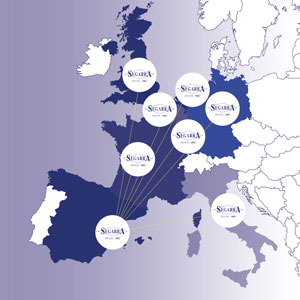 calzados segarra en siete paises de europa
