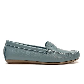 1110 Mocasín Piel Petroleo